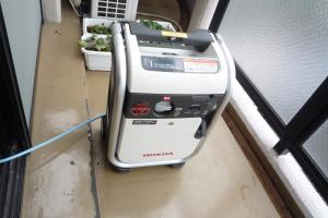 ファイル名: P1010553.jpg
ファイルサイズ: 11.4KB 発電機、停電に備えて試運転