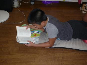 健太は学校から借りてきた本を読み出した