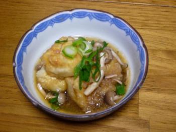 ファイル名: 20140120-01.jpg
ファイルサイズ: 74.3KB
→クリックで元のサイズを表示 今日の夕食は揚げ出し豆腐