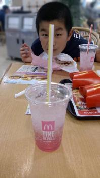 ファイル名: 20140321-01.jpg
ファイルサイズ: 52.3KB
→クリックで元のサイズを表示 昼食はマクドナルドの「さくらてりたま」と「さくらチェリーマックフィズ」