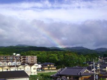 大きな虹が出ていた！