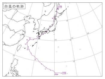 台風は静かに過ぎていった